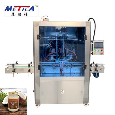 নারকেল তেল গ্লাস জার ফিলিং মেশিন 220V 1000bph-1500bph
