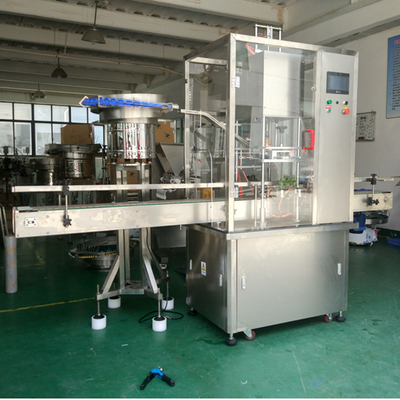 80mm ভোজ্য তেলের বোতল ক্যাপিং মেশিন 1000bph লিনিয়ার স্ক্রু ক্যাপিং মেশিন
